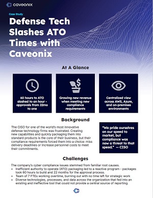 Defense Tech Slashes ATO Times with Caveonix