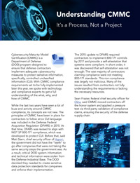 Understanding CMMC