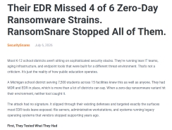 Their EDR Missed 4 of 6 Zero-Day Ransomware Strains. RansomSnare Stopped All of Them.