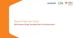 Want AI You Can Trust? Qlik Answers Brings Traceable Gen AI to Government