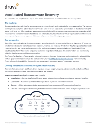 Accelerated Ransomware Recovery