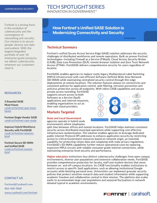 How Fortinet’s Unified SASE Solution is Modernizing Connectivity and Security