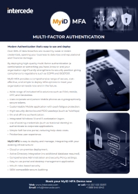 MyID Multi-Factor Authentication Datasheet