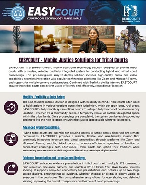 EASYCOURT: Mobile Justice Solutions for Tribal Courts