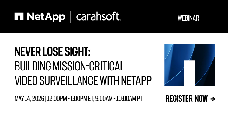 Building Mission-Critical Video Surveillance with NetApp Event Banner