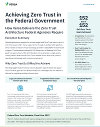 Achieving Zero Trust in the Federal Government: How Versa Delivers the Zero Trust Architecture Federal Agencies Require