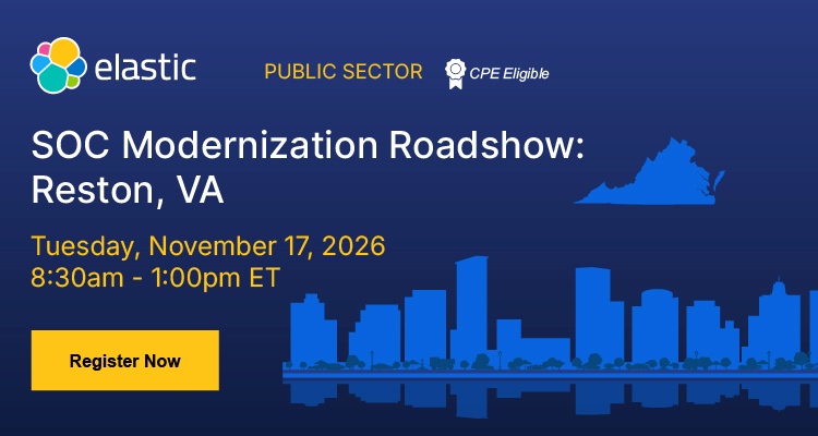 SOC Modernization Roadshow - Event Banner