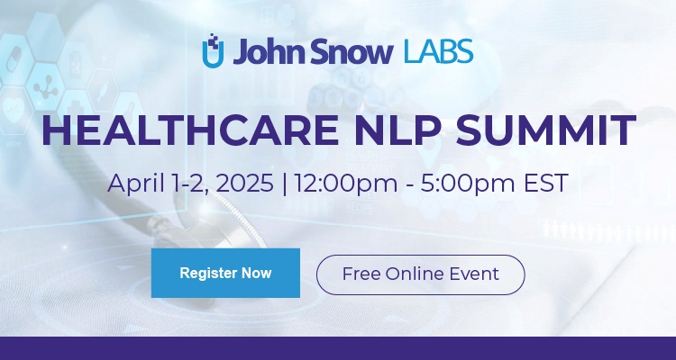 Healthcare NLP Summit Event Banner