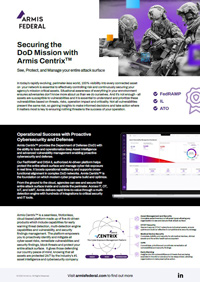 Securing the DoD Mission with Armis Centrix