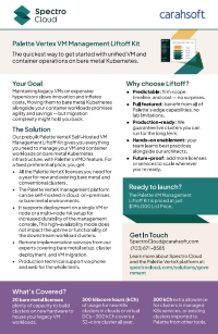 Palette VerteX VM Management Liftoff Kit