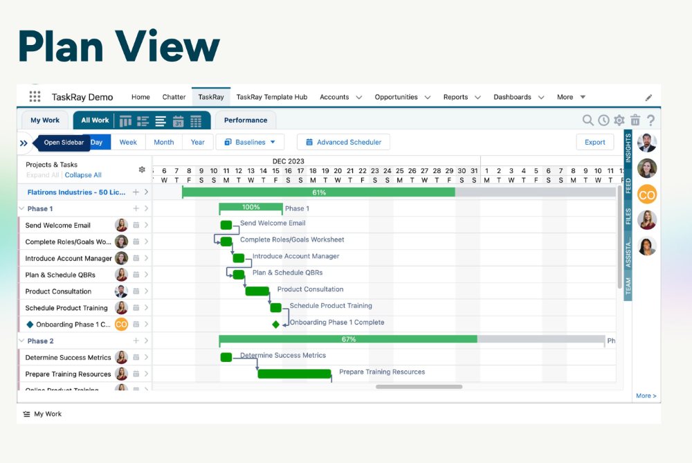 Plan View (Advanced Gantt)