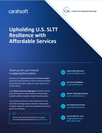 Upholding U.S. SLTT Resilience with Affordable Services