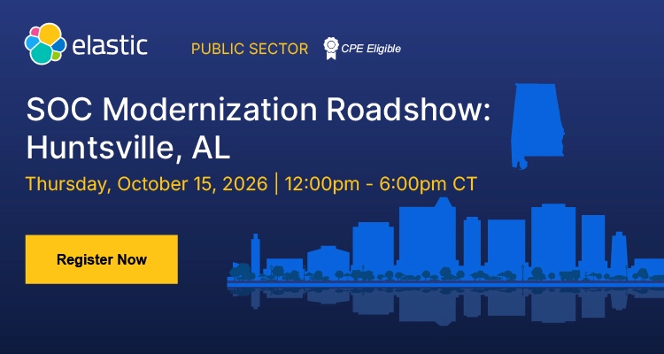 SOC Modernization Roadshow | Event Banner