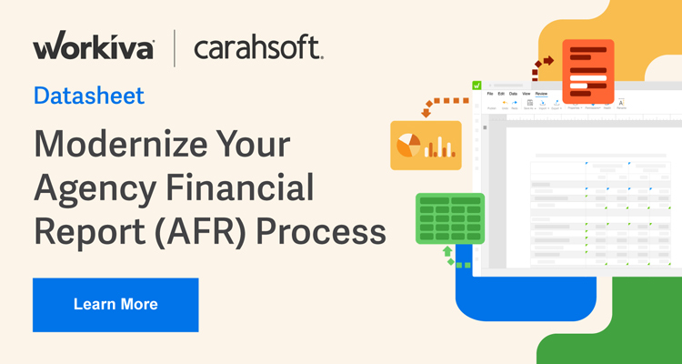 Download the 'Modernize Your Agency Financial Report (AFR) Process' datasheet today