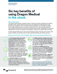 Six Key Benefits of Using Dragon Medical in the Cloud