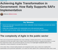 Achieving Agile Transformation in Government: How Rally Supports SAFe Implementation