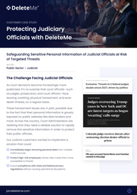 Protecting Judiciary Officials with DeleteMe