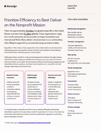 Prioritize Efficiency to Best Deliver on the Nonprofit Mission
