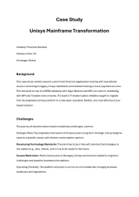 Unisys Mainframe Transformation