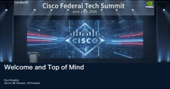 Cisco Federal Tech Summit Event Kickoff