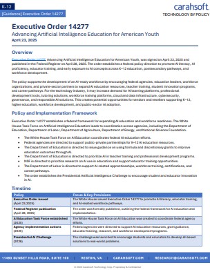Executive Order 14277: Advancing Artificial Intelligence Education for American Youth