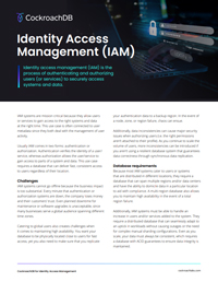 Identity Access Management (IAM)