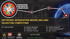 Network Separation Modeling and Quantum Computing for Developing Wildfire Fuelbreak Strategy