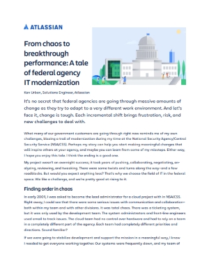 From Chaos to Breakthrough Performance: A Tale of Federal Agency IT Modernization