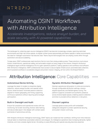 Automating OSINT Workflows with Attribution Intelligence