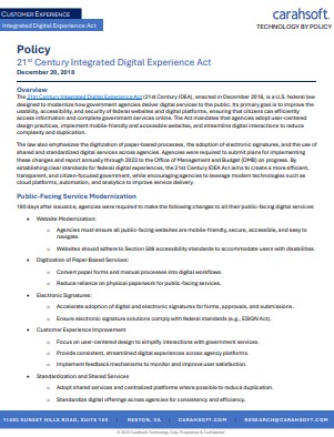 21st Century Integrated Digital Experience Act