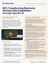 RFX: Transforming Electronic Warfare Data Exploitation through Agentic AI