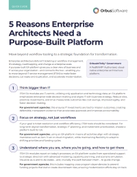 5 Reasons Enterprise Architects Need a Purpose-Built Platform