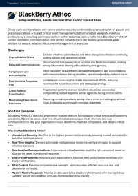 BlackBerry AtHoc: Safeguard People, Assets, and Operations During Times of Crisis