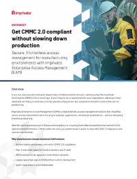Get CMMC 2.0 Compliant Without Slowing Down Production