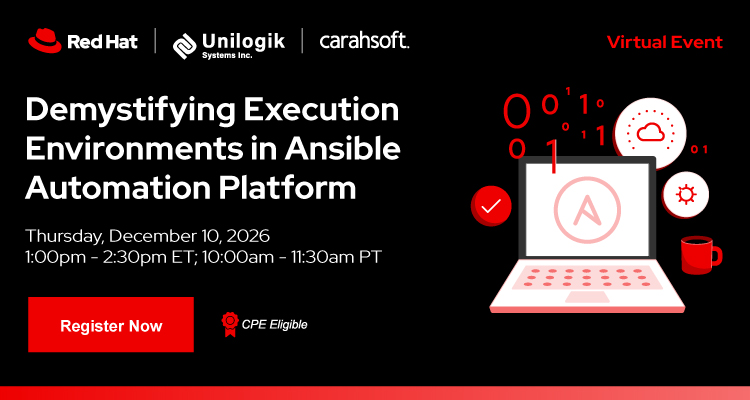 Demystifying Execution Environments in Ansible Automation Platform - Event Banner 