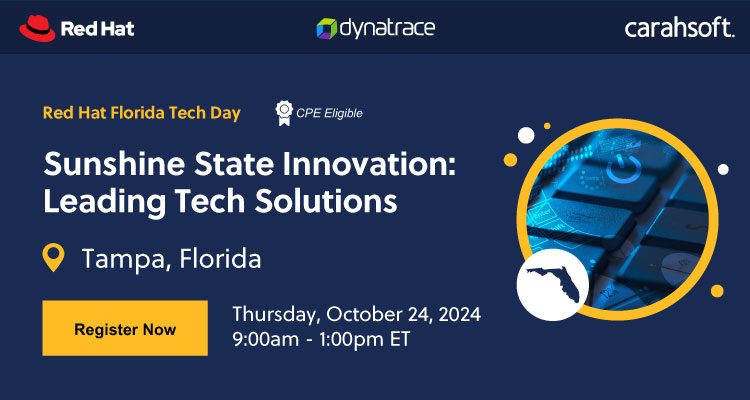 Register to attend this Red Hat Florida Tech Day.