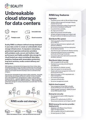 Unbreakable cloud storage for data centers