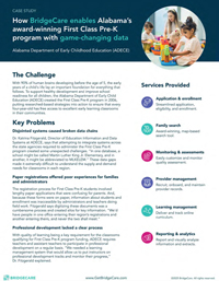 How BridgeCare Enables Alabama's Award-Winning First Class Pre-K Program With Game-Changing Data