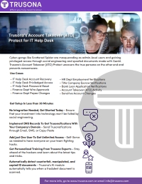 Trusona's Account Takeover (ATO) Protect for IT Help Desk