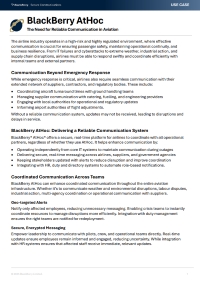 BlackBerry AtHoc The Need for Reliable Communication in Aviation