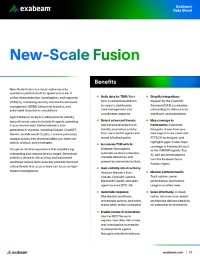 New-Scale Fusion