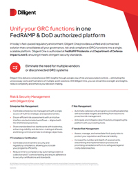 Unify Your GRC functions in One FedRAMP & DoD Authorized Platform