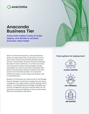 Anaconda Business Tier Brief