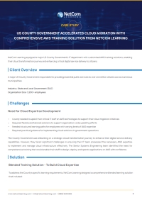 US County Government Accelerates Cloud Migration with Comprehensive AWS Training Solution from NetCom Learning