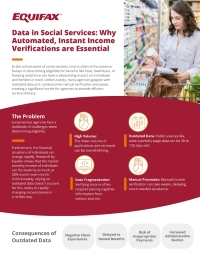 Data in Social Services: Why Automated, Instant Income Verifications are Essential
