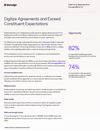 Digitize Agreements and Exceed Constituent Expectations