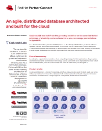 An Agile, Distributed Database Architected and Built for the Cloud