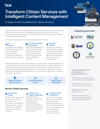 Citizen Services Datasheet