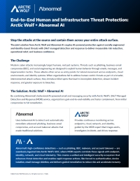 End-to-End Human and Infrastructure Threat Protection: Arctic Wolf + Abnormal AI