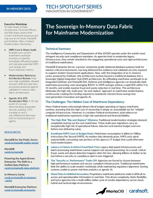 Tech Spotlight MariaDB Data Fabric 2026